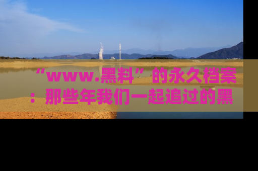 “www.黑料”的永久档案:那些年我们一起追过的黑料真相