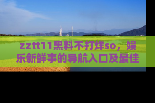 zztt11黑料不打烊so，娱乐新鲜事的导航入口及最佳浏览线路推荐
