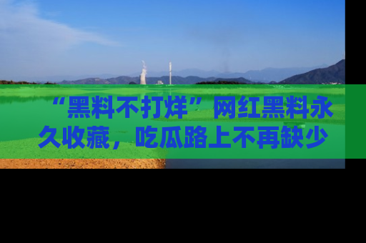 “黑料不打烊”网红黑料永久收藏,吃瓜路上不再缺少惊喜与乐趣