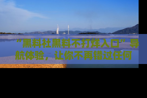 “黑料社黑料不打烊入口”导航体验,让你不再错过任何精彩黑料