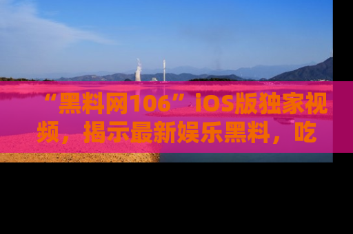 “黑料网106”iOS版独家视频,揭示最新娱乐黑料,吃瓜不停!