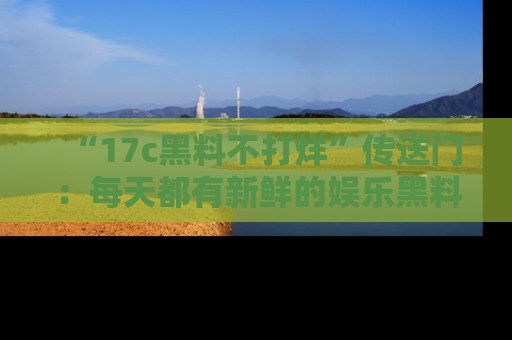 “17c黑料不打烊”传送门:每天都有新鲜的娱乐黑料等你来揭秘!