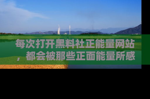 每次打开黑料社正能量网站，都会被那些正面能量所感染，一起加入不打烊的快乐吧！