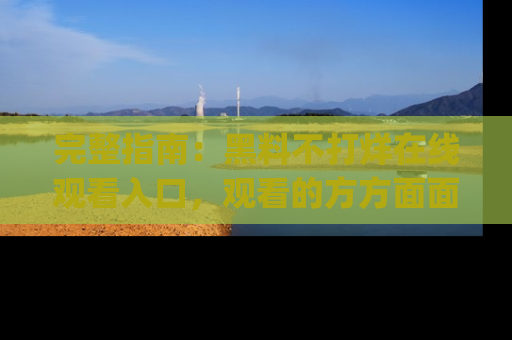 完整指南：黑料不打烊在线观看入口，观看的方方面面与app选择
