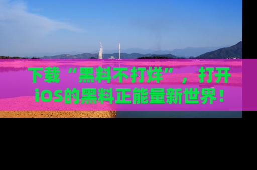 下载“黑料不打烊”,打开iOS的黑料正能量新世界!
