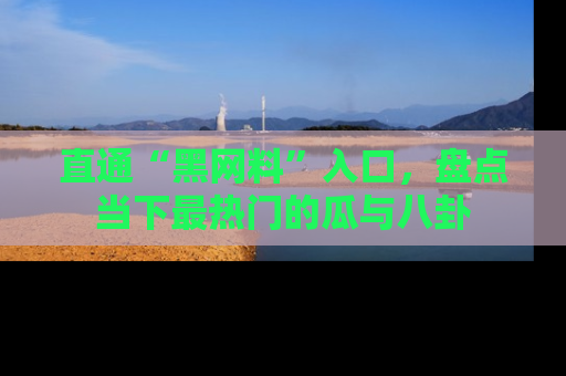 直通“黑网料”入口,盘点当下最热门的瓜与八卦