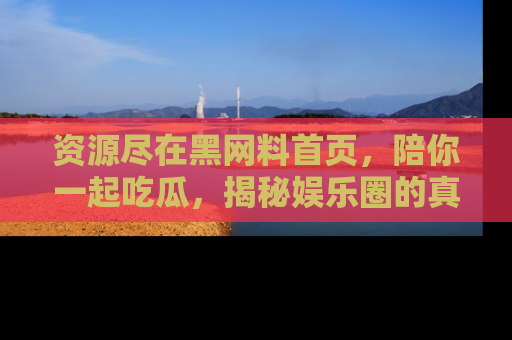 资源尽在黑网料首页,陪你一起吃瓜,揭秘娱乐圈的真实内幕